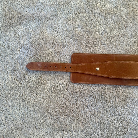 *NEW* Genuine Leather Wide Corset Belt with O Ring 28.5” to 32” Size Small - Picture 13 of 13